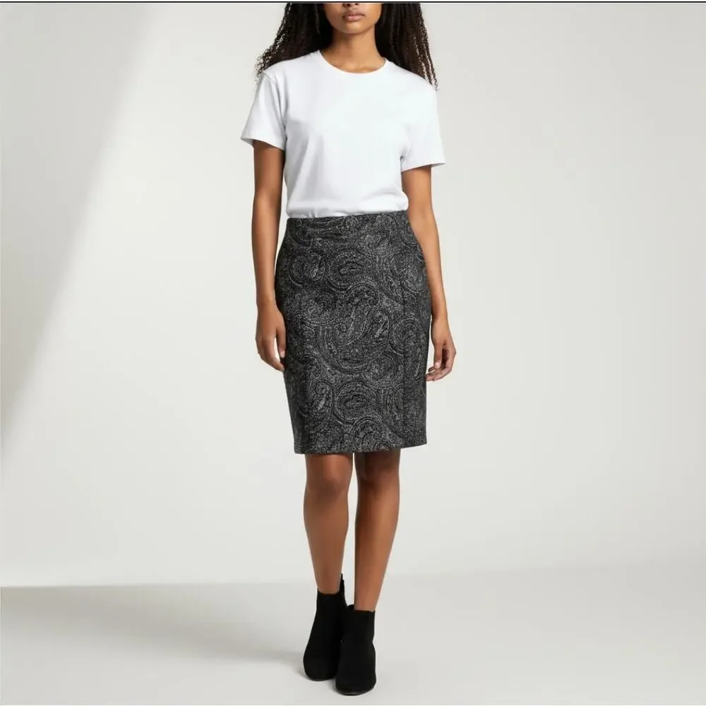 Michael Kors Paisley Mini Midi Skirt